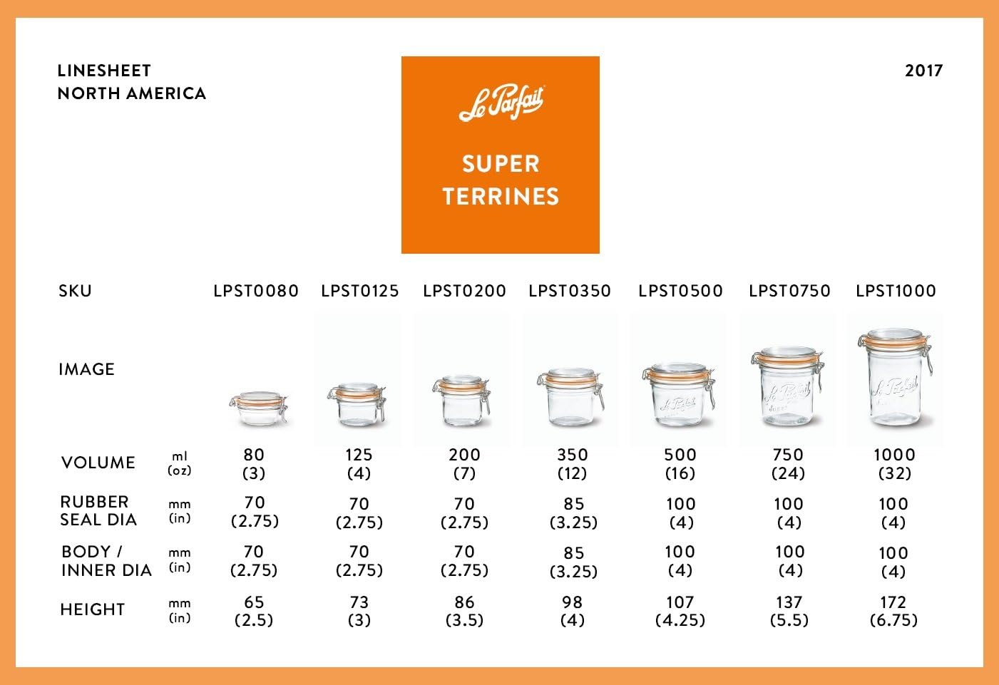 Tarro Super Terrine Le Parfait | 750ml (Juego de 4) - Imagen 6