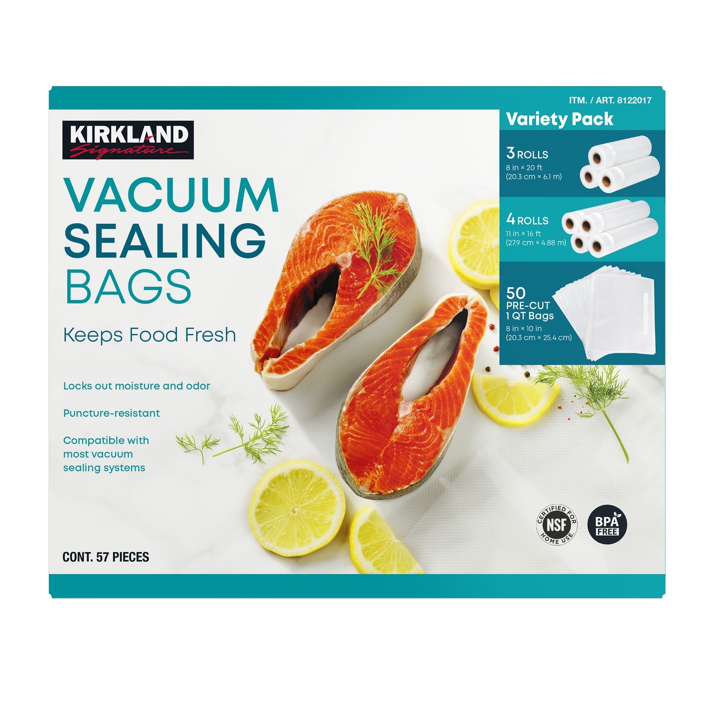 Kirkland Signature Vacuum Sealing Bags, Assortment Pack - Imagen 1